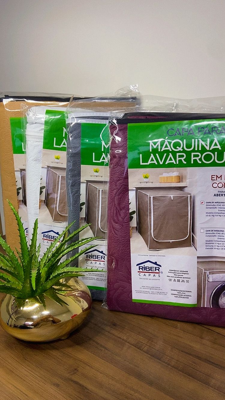Capa para Máquina de Lavar com Abertura Frontal